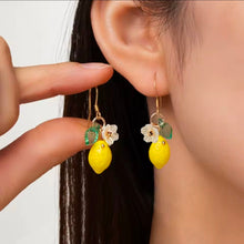 Φόρτωσε την φωτογραφία στο Gallery viewer, Σκουλαρίκια χειροποίητα με λεμόνια, 1703261