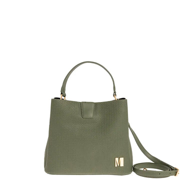 Τσάντα χειρός και χιαστί, λαδί, 24264