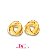 Φόρτωσε την φωτογραφία στο Gallery viewer, Ατσάλινα σκουλαρίκια καρφάκι, κίτρινο χρυσό, 0111258G