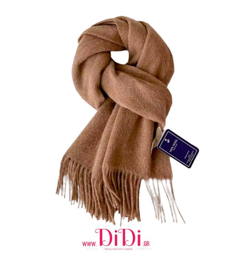 Κουβέρτα - κασκόλ 100% μαλλί, πούρου, 20112521