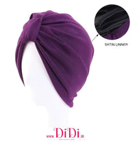 Φόρτωσε την φωτογραφία στο Gallery viewer, Τιρμπάν ελαφρώς γυαλιστερό μοβ με σατέν επένδυση, πολύ μαλακό, 2701264