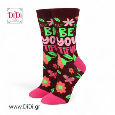 Κάλτσες μεσαίες be yourself ματζέντα, No 36-43, 0909252
