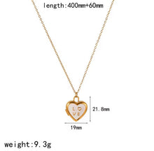Φόρτωσε την φωτογραφία στο Gallery viewer, Κολιέ ατσάλινο μενταγιόν ανοιγόμενο καρδιά, κίτρινο χρυσό, 28042615
