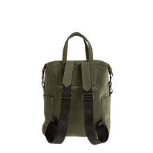 Φόρτωσε την φωτογραφία στο Gallery viewer, Τσάντα πλάτης με δύο υφές, λαδί, 24253