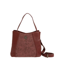 Φόρτωσε την φωτογραφία στο Gallery viewer, Τσάντα χειρός και χιαστί, μπορντό 24266