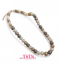 Φόρτωσε την φωτογραφία στο Gallery viewer, Κολιέ ατσάλινο με πέρλες 8mm, σε ασημί, 1311251