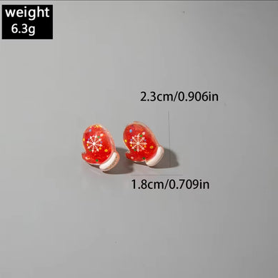 Χριστουγεννιάτικα σκουλαρίκια γάντια, 1310258