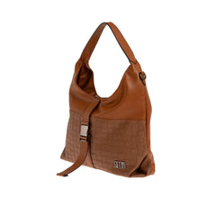 Φόρτωσε την φωτογραφία στο Gallery viewer, Τσάντα ώμου με πλεκτή υφή, καφέ, 24285