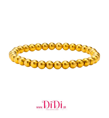 Ατσάλινο βραχιόλι αλυσίδα, σε κίτρινο χρυσό, 21102515