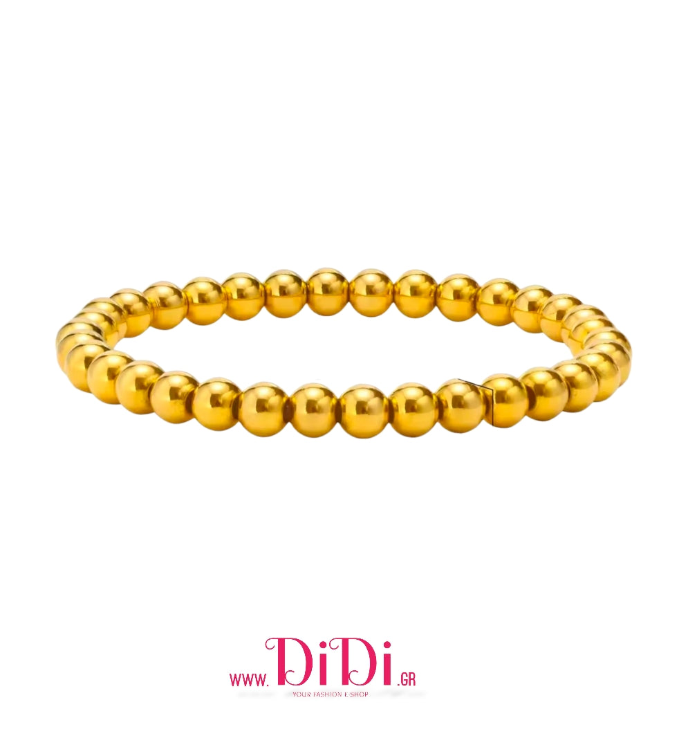 Ατσάλινο βραχιόλι αλυσίδα, σε κίτρινο χρυσό, 21102515