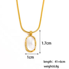 Φόρτωσε την φωτογραφία στο Gallery viewer, Ατσάλινο κολιέ 316L σε πλαίσιο με φίλντισι, σε κίτρινο χρυσό, 24112518