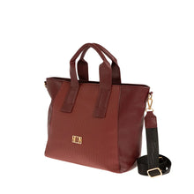 Φόρτωσε την φωτογραφία στο Gallery viewer, Τσάντα χειρός με ιμάντα, μπορντό, 24250