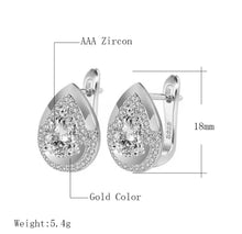 Φόρτωσε την φωτογραφία στο Gallery viewer, Σκουλαρίκια κρίκος με δάκρυ, σε ασημί, 2811259