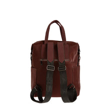 Φόρτωσε την φωτογραφία στο Gallery viewer, Τσάντα πλάτης με δύο υφές, σοκολά, 24253