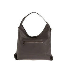 Φόρτωσε την φωτογραφία στο Gallery viewer, Τσάντα ώμου με πλεκτή υφή, γκρι, 24285
