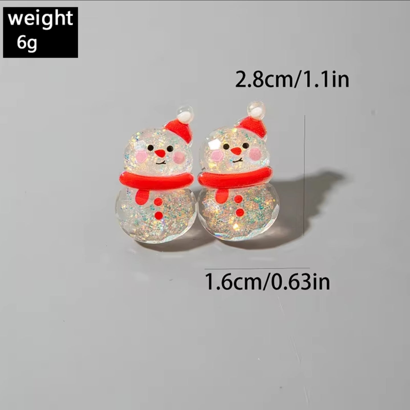 Χριστουγεννιάτικα σκουλαρίκια χιονάνθρωπος, 1310256