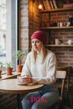 Φόρτωσε την φωτογραφία στο Gallery viewer, Τιρμπάν βαμβακερό μπορντό σχέδιο, πολύ μαλακό, 0802264