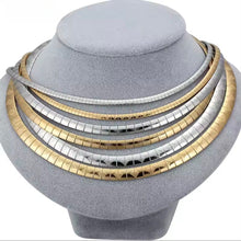 Φόρτωσε την φωτογραφία στο Gallery viewer, Κολιέ περιδέραιο ατσάλινο 6mm, σε ασημί, 2111254S