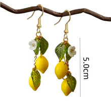 Φόρτωσε την φωτογραφία στο Gallery viewer, Σκουλαρίκια χειροποίητα με λεμόνια, 1703262
