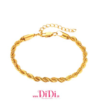 Φόρτωσε την φωτογραφία στο Gallery viewer, Ατσάλινο βραχιόλι αλυσίδα, σε κίτρινο χρυσό, 2010251