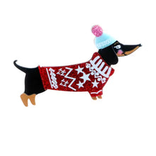 Φόρτωσε την φωτογραφία στο Gallery viewer, Καρφίτσα σκύλος με σκουφί, 2201261