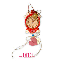 Φόρτωσε την φωτογραφία στο Gallery viewer, Χριστουγεννιάτικο γούρι ρολόι, κεραμικό &amp; κρεμαστό, 2810255