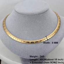 Φόρτωσε την φωτογραφία στο Gallery viewer, Κολιέ περιδέραιο ατσάλινο 8mm, σε κίτρινο χρυσό, 2111251G