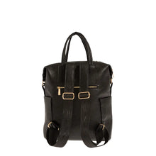 Φόρτωσε την φωτογραφία στο Gallery viewer, Τσάντα πλάτης με δύο υφές, μαύρο, 24254