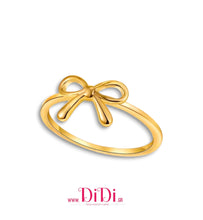 Φόρτωσε την φωτογραφία στο Gallery viewer, Ατσάλινο δαχτυλίδι φιογκάκι, κίτρινο χρυσό, 1911257