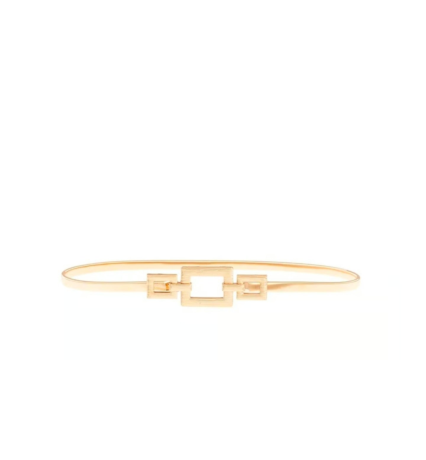 Ζώνη μεταλλική ελαστική, κίτρινο χρυσό, 24108