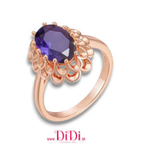 Φόρτωσε την φωτογραφία στο Gallery viewer, Δαχτυλίδι ροζέτα με μοβ ζιργκόν, 28112512