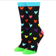 Φόρτωσε την φωτογραφία στο Gallery viewer, Κάλτσες μεσαίες μαύρη καρδιές, No 37-44, 3009259