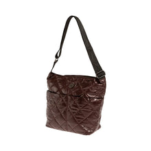 Φόρτωσε την φωτογραφία στο Gallery viewer, Τσάντα ώμου και χιαστί καπιτονέ, μπορντο, 24259