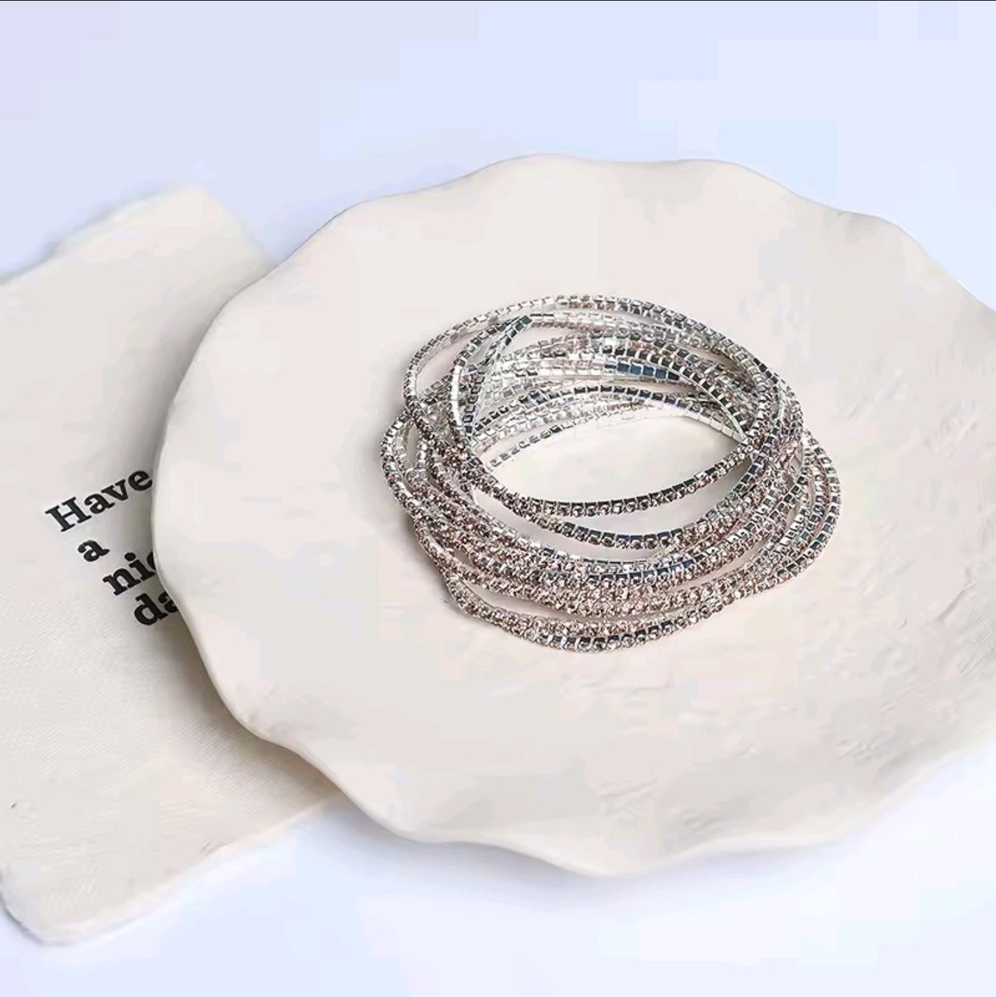 Βραχιόλι με ροδακινί crystal, 3108254