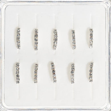 Σκουλαρίκι μύτης ασημί 925, με ζιργκόν, 01132