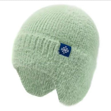 Καπέλο γούνινο, καλύπτει και τα αυτιά, φυστικί, 3009253