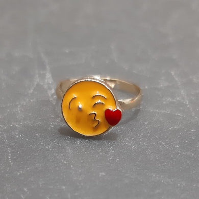 Δαχτυλίδι παιδικό, emoji, ρυθμιζόμενο