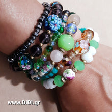 Φόρτωσε την φωτογραφία στο Gallery viewer, Βραχιόλι με διάφορες γυάλινες χάντρες, 72213